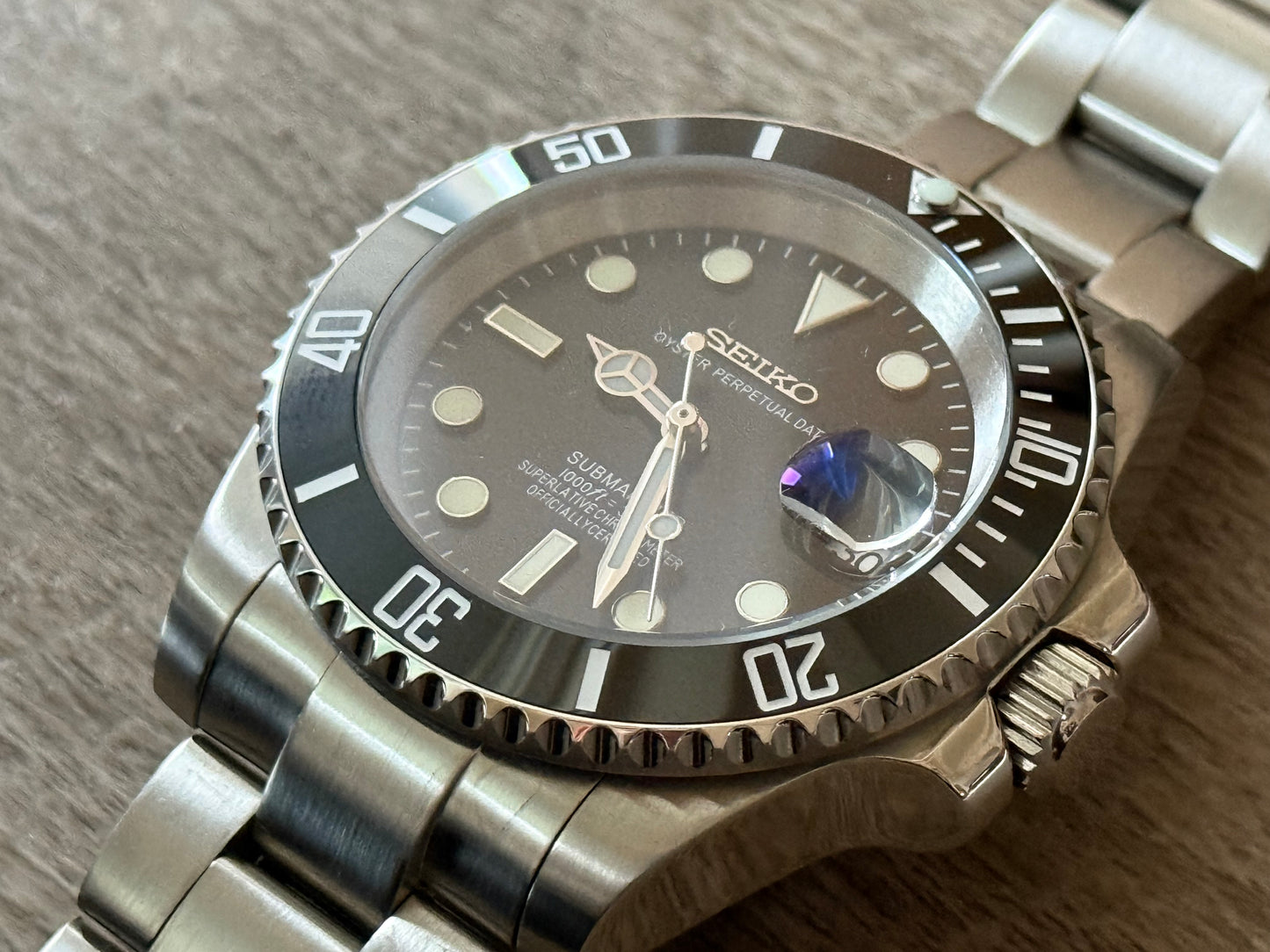 Seiko Mod Submariner W/ Date 41MM Case