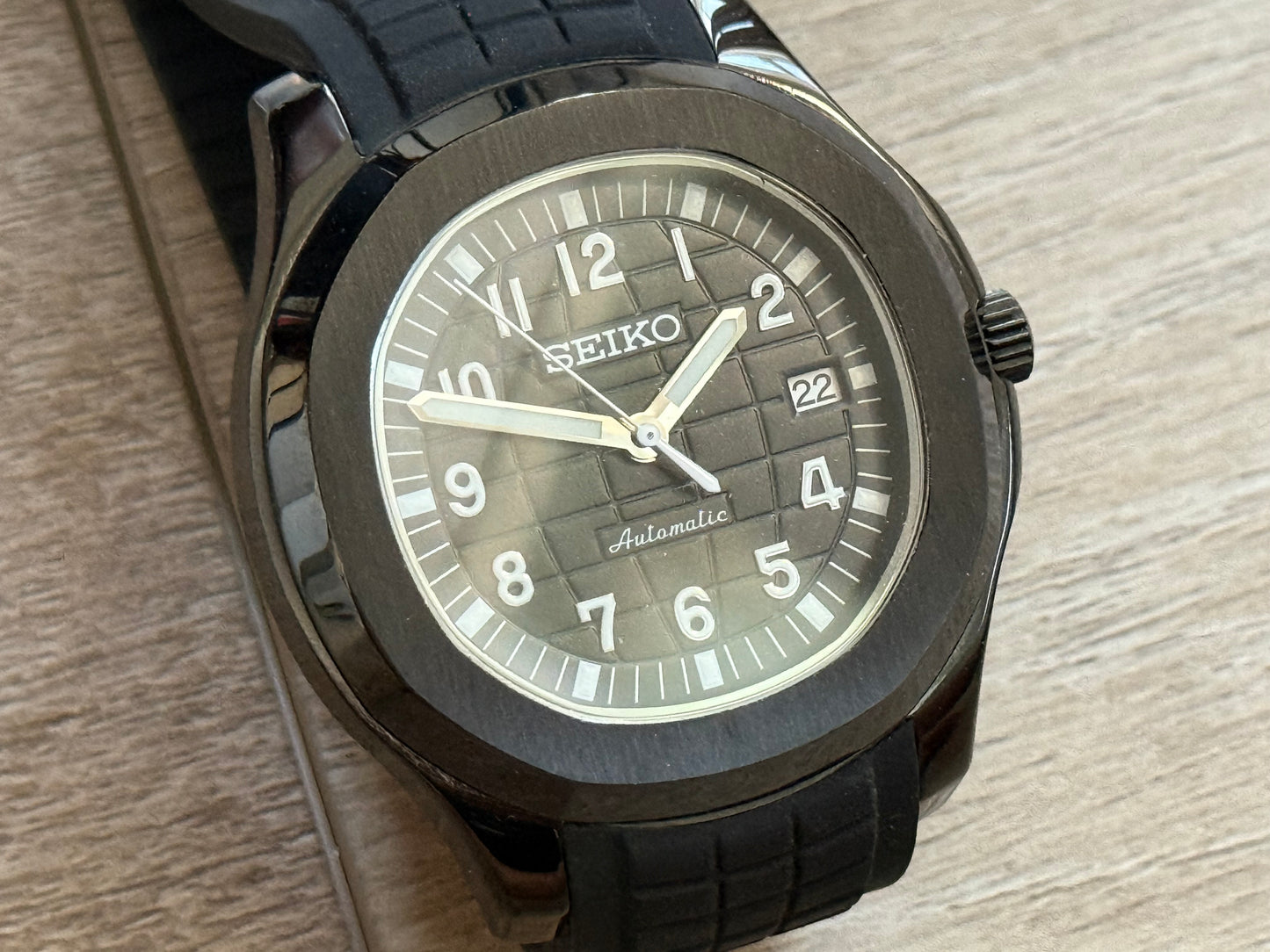 Seiko Mod Aquanaut 43MM Case Blacked OUT