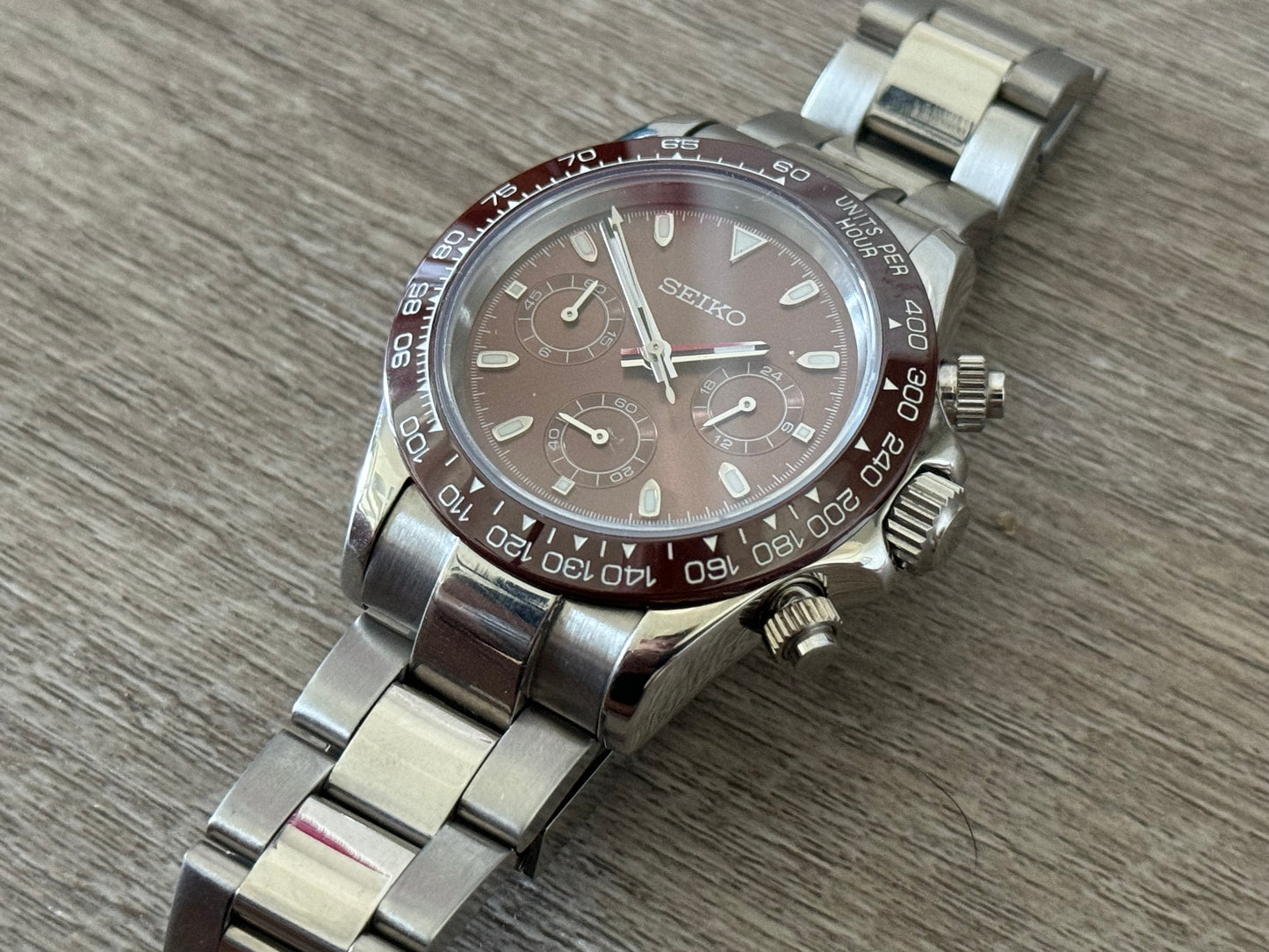 Seiko Mod Chocolate Panda 40MM CASE