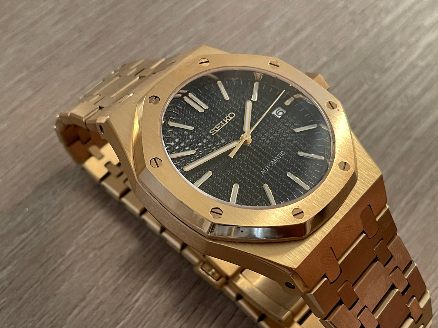 Seiko Mod Gold AP Royal Oak