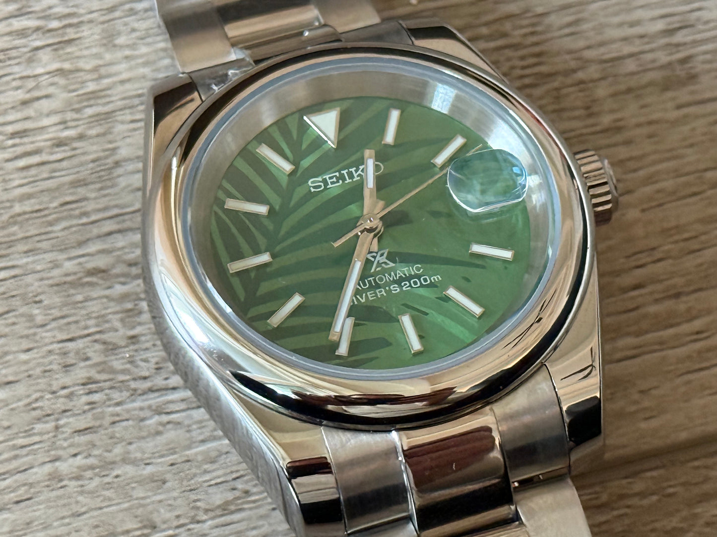 Seiko Mod Datejust Palm Dial 40MM