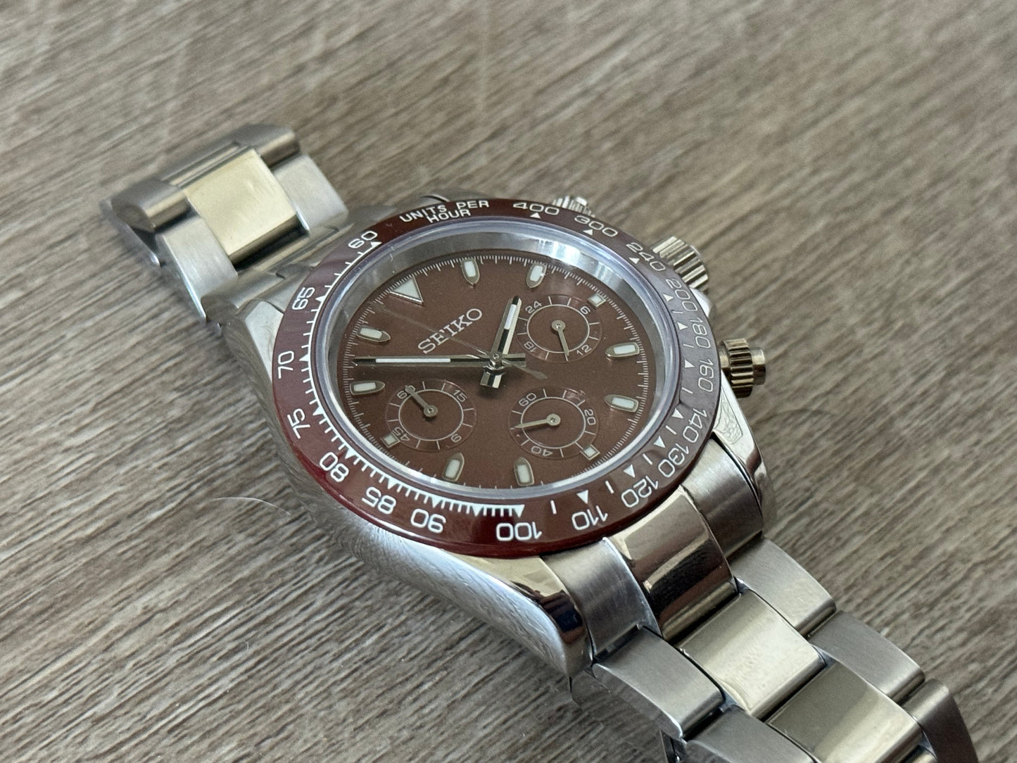 Seiko Mod Chocolate Panda 40MM CASE