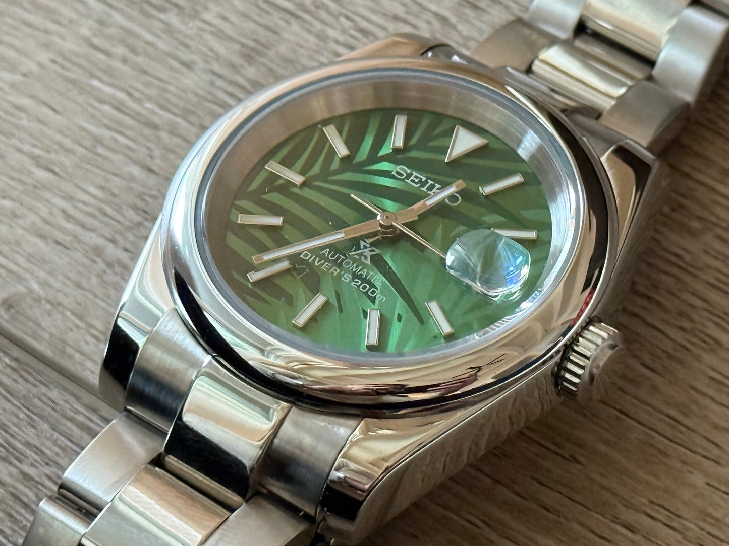 Seiko Mod Datejust Palm Dial 40MM