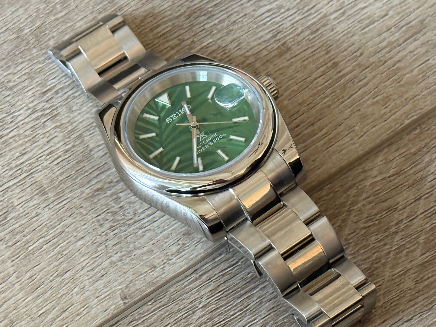 Seiko Mod Datejust Palm Dial 40MM