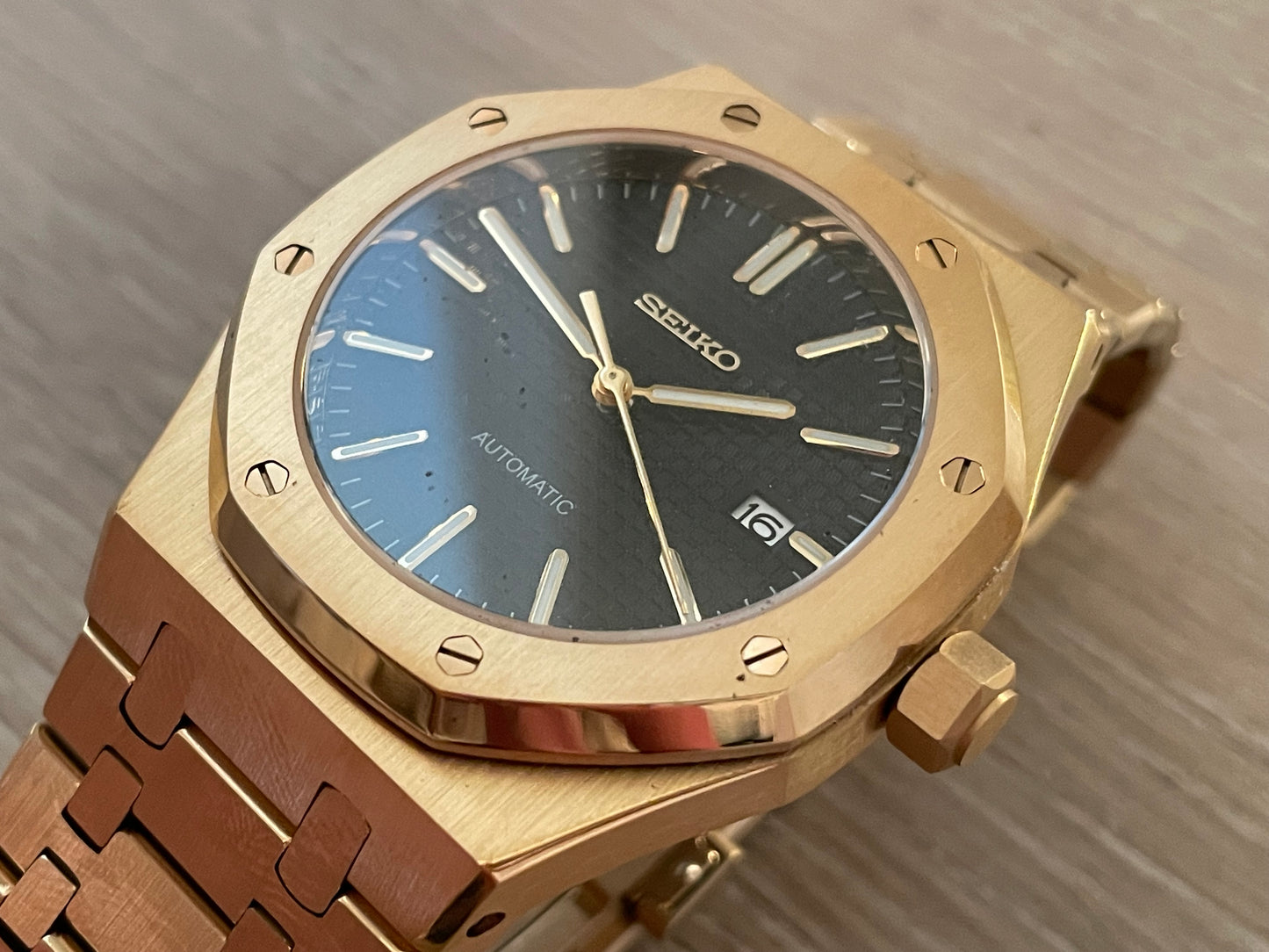 Seiko Mod Gold AP Royal Oak