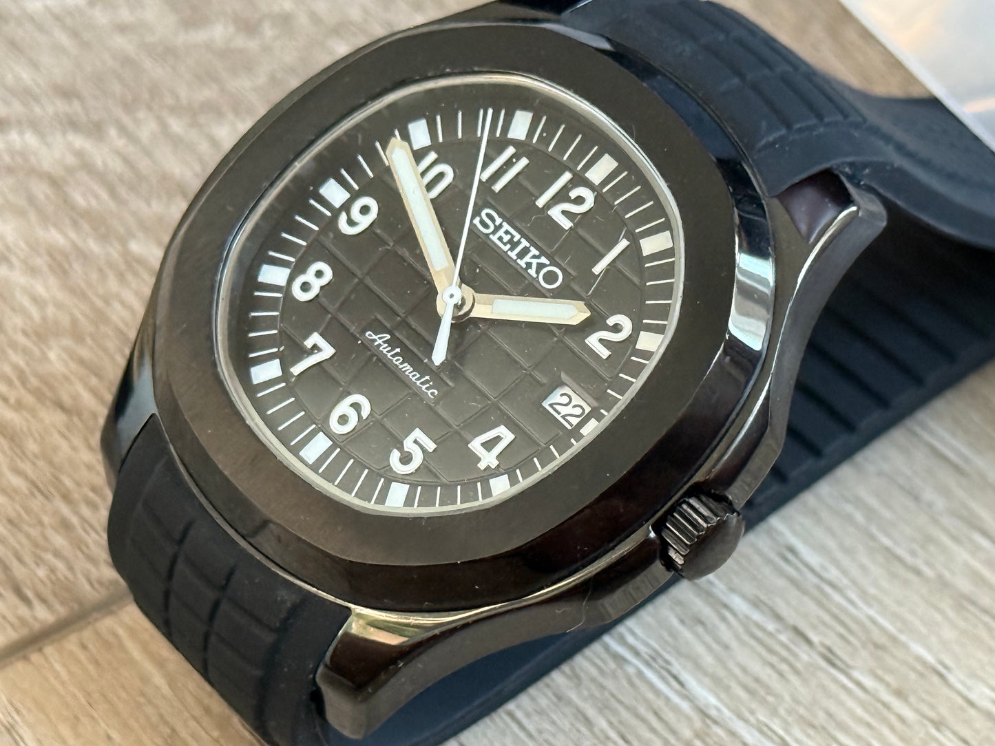 Seiko Mod Aquanaut 43MM Case Blacked OUT