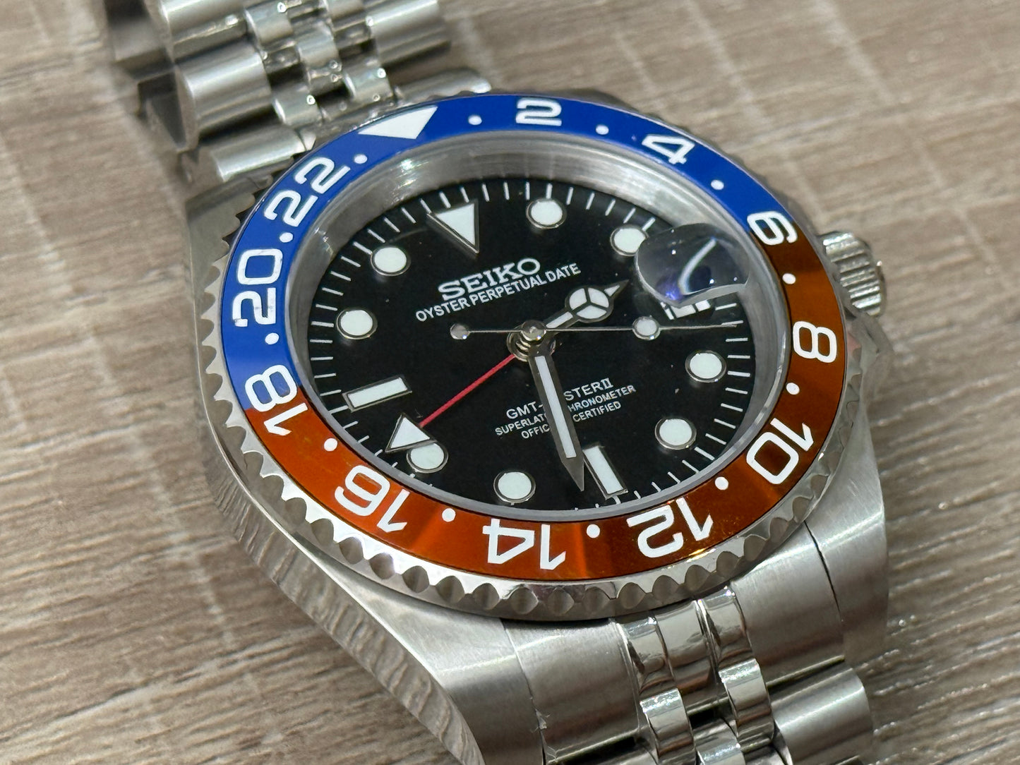 Seiko Mod Pepsi GMT 41MM Case