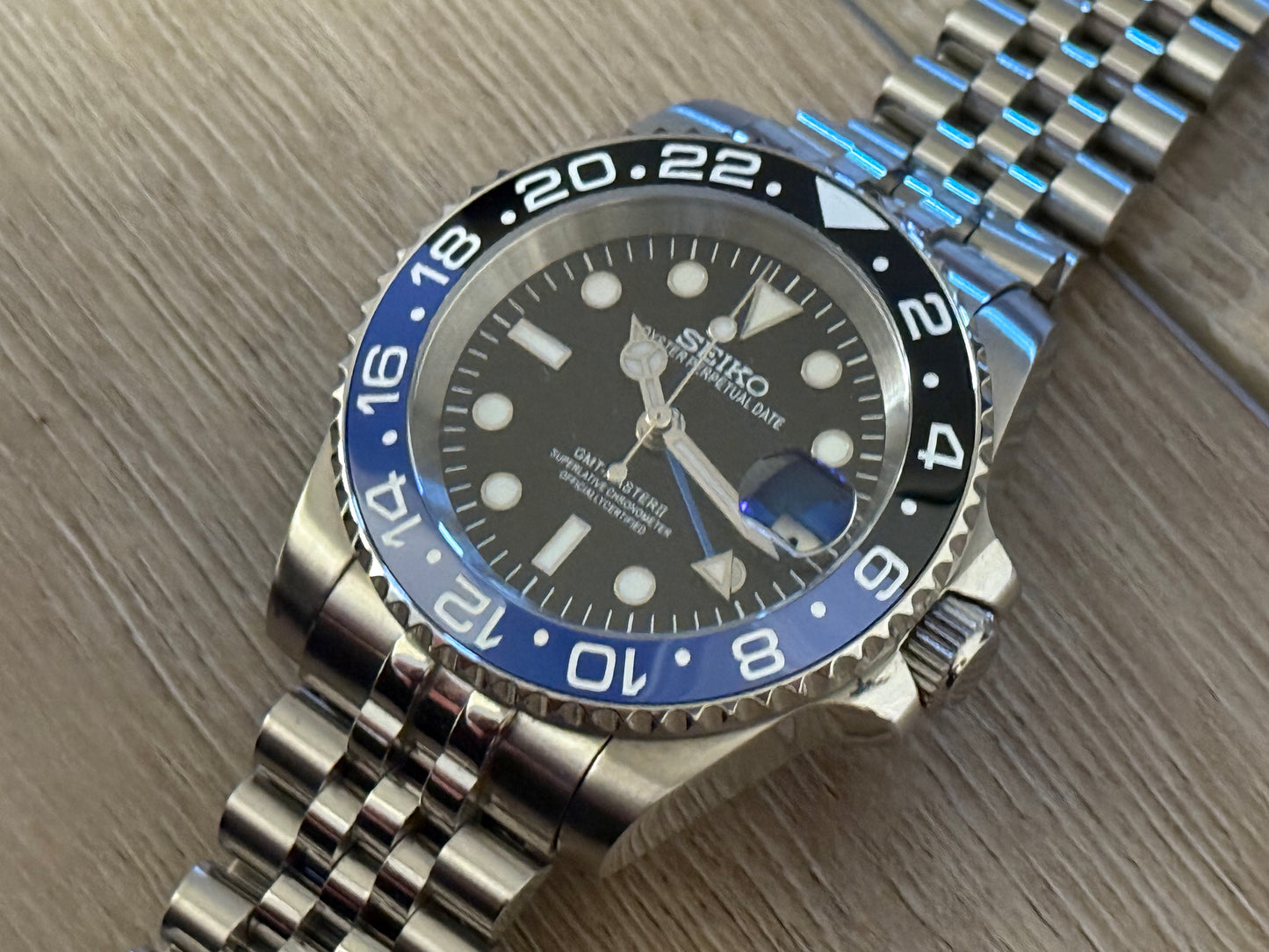 Seiko Mod Batgirl GMT 41MM Case