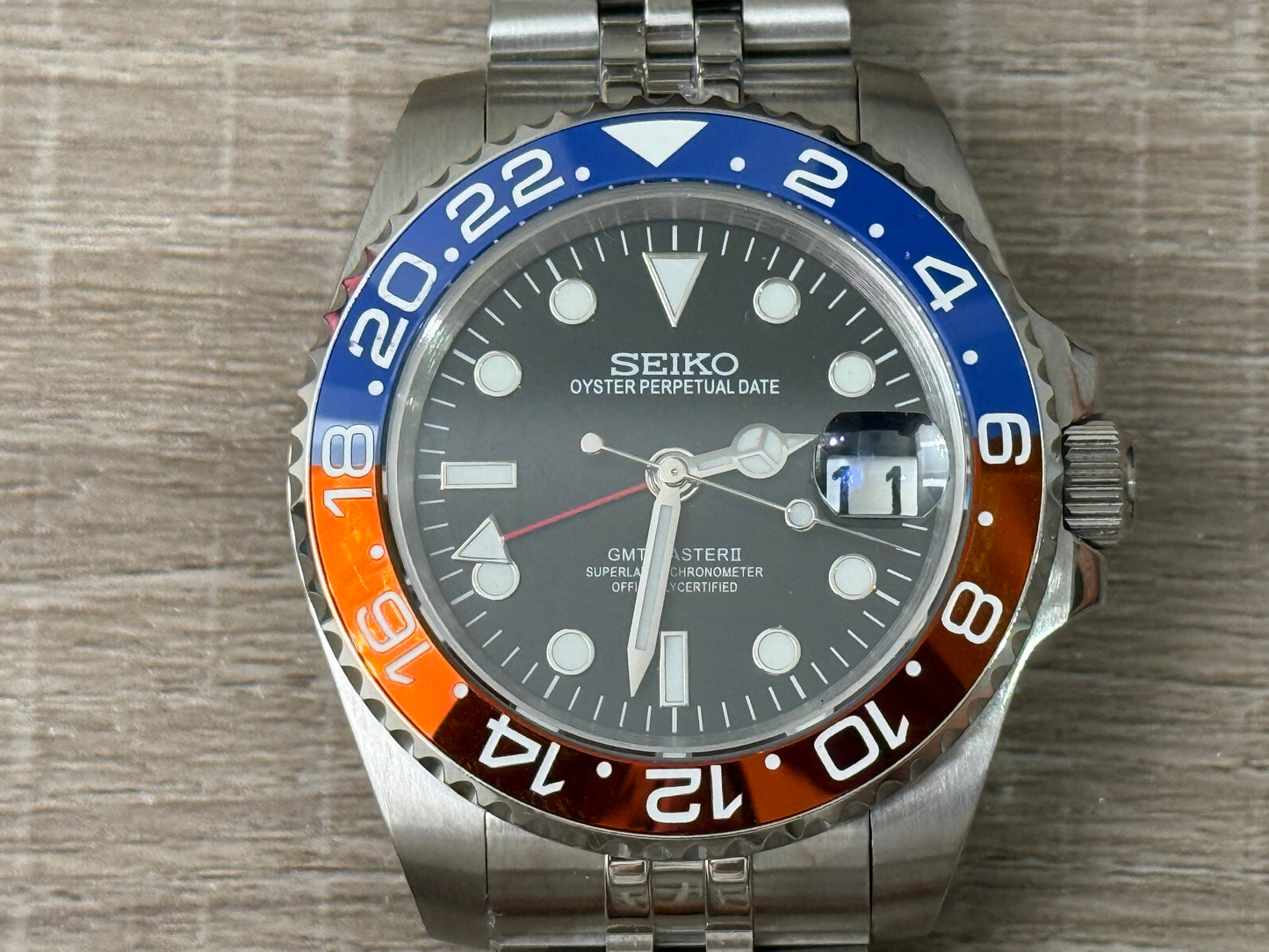 Seiko Mod Pepsi GMT 41MM Case