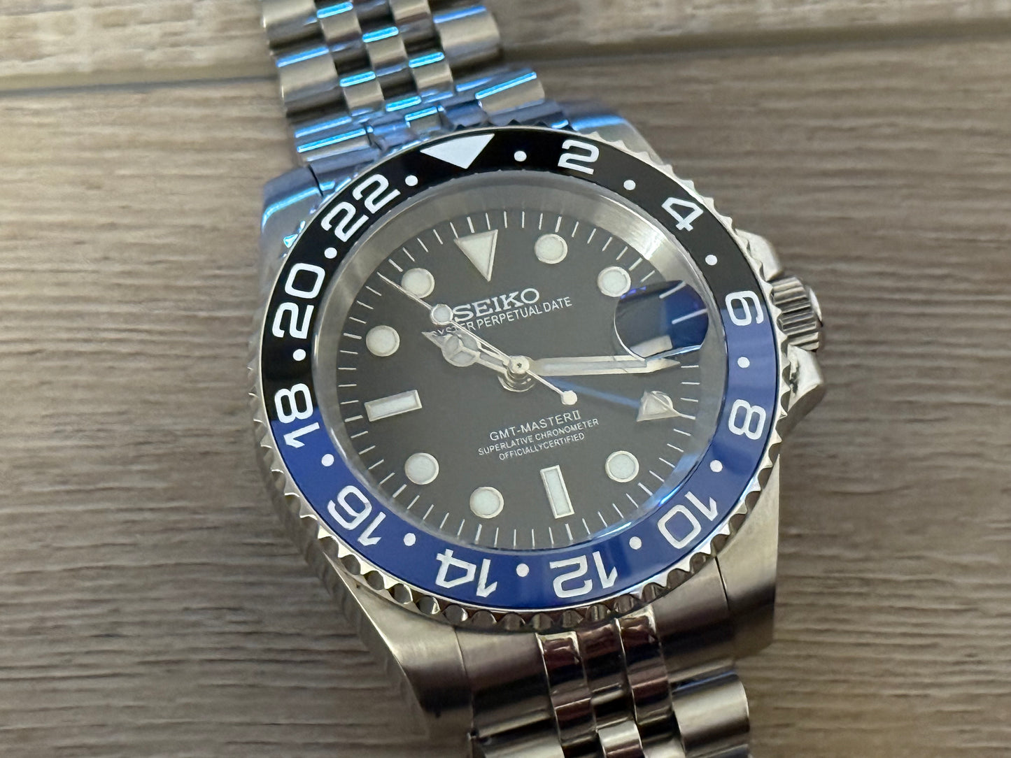 Seiko Mod Batgirl GMT 41MM Case